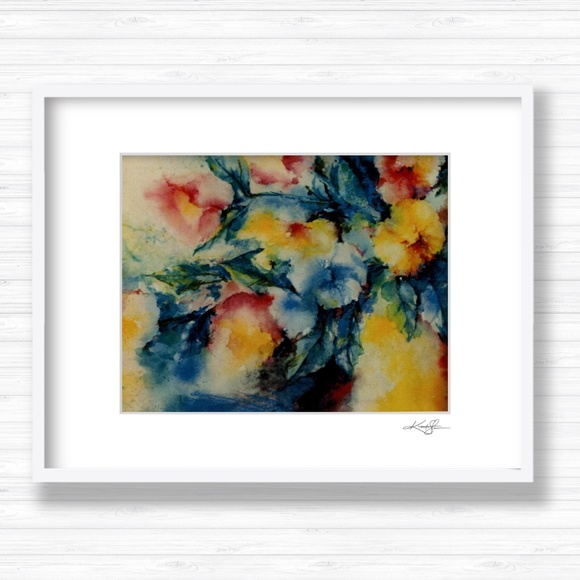 Floral Art print from original painting - Picture 2 of 4